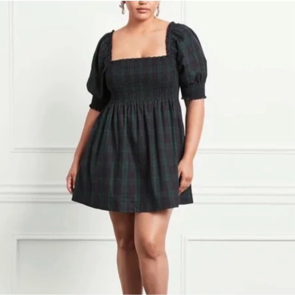 Hill House Dresses & Skirts - Hill House Blackwatch Tartan Athena Nap Dress Sz L NWOT